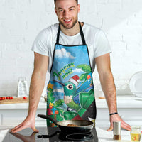 Martinique Christmas Apron Santa Hummingbird - Wonder Print Shop