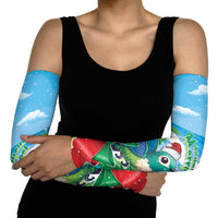 Martinique Christmas Arm Sleeves Santa Hummingbird - Wonder Print Shop