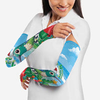 Martinique Christmas Arm Sleeves Santa Hummingbird - Wonder Print Shop