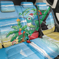 Martinique Christmas Back Car Seat Cover Santa Hummingbird - Wonder Print Shop