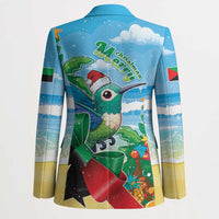 Martinique Christmas Blazer Santa Hummingbird - Wonder Print Shop