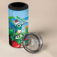 Martinique Christmas 4 in 1 Can Cooler Tumbler Santa Hummingbird - Wonder Print Shop