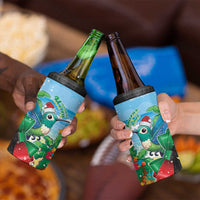 Martinique Christmas 4 in 1 Can Cooler Tumbler Santa Hummingbird - Wonder Print Shop
