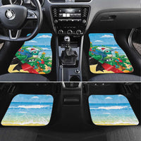 Martinique Christmas Car Mats Santa Hummingbird - Wonder Print Shop