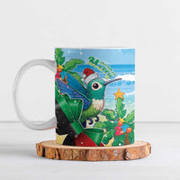 Martinique Christmas Ceramic Mug Santa Hummingbird - Wonder Print Shop