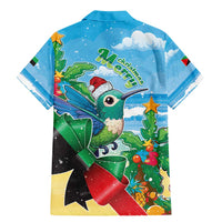 Martinique Christmas Family Matching Mermaid Dress and Hawaiian Shirt Santa Hummingbird - Wonder Print Shop
