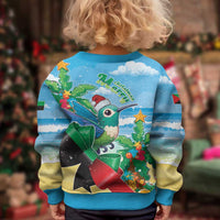 Martinique Christmas Kid Ugly Christmas Sweater Santa Hummingbird - Wonder Print Shop