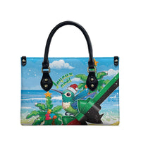 Martinique Christmas Leather Bag Santa Hummingbird - Wonder Print Shop
