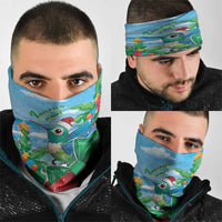 Martinique Christmas Neck Gaiter Santa Hummingbird - Wonder Print Shop