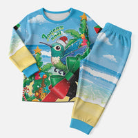 Martinique Christmas Pajama Set Santa Hummingbird - Wonder Print Shop