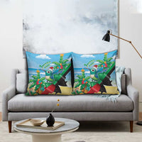 Martinique Christmas Pillow Cover Santa Hummingbird - Wonder Print Shop