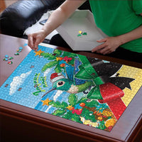 Martinique Christmas Puzzle Santa Hummingbird - Wonder Print Shop