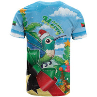 Martinique Christmas T Shirt Santa Hummingbird - Wonder Print Shop