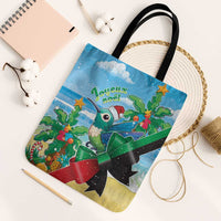 Martinique Christmas Tote Bag Santa Hummingbird - Wonder Print Shop