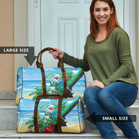 Martinique Christmas Travel Bag Santa Hummingbird - Wonder Print Shop