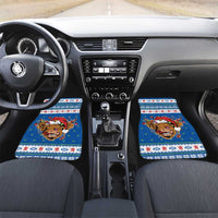 Scotland Christmas Car Mats Mooey Xmas Highland Cow LT05 - Wonder Print Shop