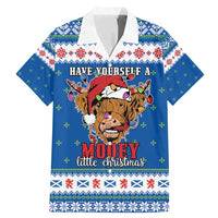 Scotland Christmas Family Matching Mermaid Dress and Hawaiian Shirt Mooey Xmas Highland Cow LT05 - Wonder Print Shop