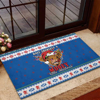 Scotland Christmas Rubber Doormat Mooey Xmas Highland Cow LT05 - Wonder Print Shop