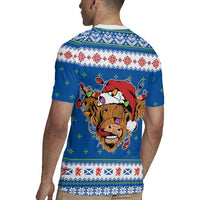 Scotland Christmas Rugby Jersey Mooey Xmas Highland Cow LT05 - Wonder Print Shop