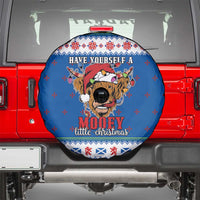 Scotland Christmas Spare Tire Cover Mooey Xmas Highland Cow LT05 - Wonder Print Shop
