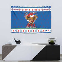 Scotland Christmas Tapestry Mooey Xmas Highland Cow LT05 - Wonder Print Shop
