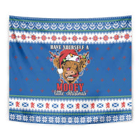 Scotland Christmas Tapestry Mooey Xmas Highland Cow LT05 - Wonder Print Shop