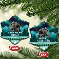 Iceland Christmas Ceramic Ornament Icelandic Folklore Evil Mother Gryla LT05 - Wonder Print Shop