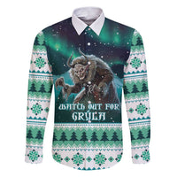 Iceland Christmas Family Matching Puletasi and Hawaiian Shirt Icelandic Folklore Evil Mother Gryla LT05 - Wonder Print Shop