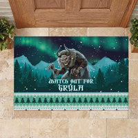 Iceland Christmas Rubber Doormat Icelandic Folklore Evil Mother Gryla LT05 - Wonder Print Shop