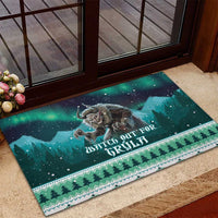Iceland Christmas Rubber Doormat Icelandic Folklore Evil Mother Gryla LT05 - Wonder Print Shop
