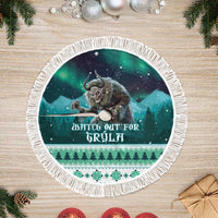 Iceland Christmas Tree Skirt Icelandic Folklore Evil Mother Gryla LT05 - Wonder Print Shop