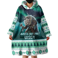 Iceland Christmas Wearable Blanket Hoodie Icelandic Folklore Evil Mother Gryla LT05 - Wonder Print Shop