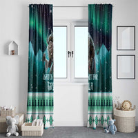 Iceland Christmas Window Curtain Icelandic Folklore Evil Mother Gryla LT05 - Wonder Print Shop