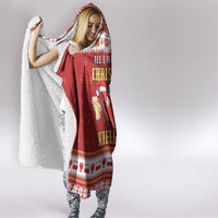 Poland Christmas Hooded Blanket All I Want For Xmas Is Kielbasa
