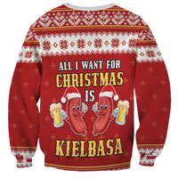 Poland Christmas Sweatshirt All I Want For Xmas Is Kielbasa LT05 - Wonder Print Shop