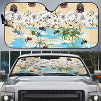 Indian Legendary Motorcycle Auto Sun Shade Tropical Style - Wonder Print Shop