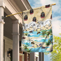 Indian Legendary Motorcycle Garden Flag Tropical Style - Wonder Print Shop