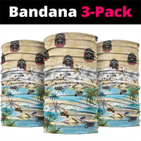 Indian Legendary Motorcycle Neck Gaiter Tropical Style - Wonder Print Shop