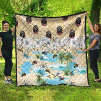 Indian Legendary Motorcycle Quilt Tropical Style - Wonder Print Shop