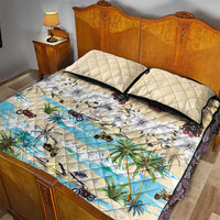 Indian Legendary Motorcycle Quilt Bed Set Tropical Style - Wonder Print Shop