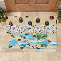 Indian Legendary Motorcycle Rubber Doormat Tropical Style - Wonder Print Shop