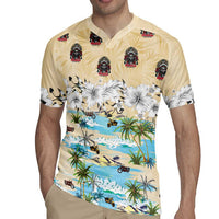 Indian Legendary Motorcycle Rugby Jersey Tropical Style - Wonder Print Shop