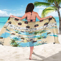 Indian Legendary Motorcycle Sarong Tropical Style - Wonder Print Shop