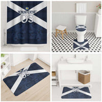 Custom Scotland Tartan Football Bathroom Set Flag Style - Wonder Print Shop