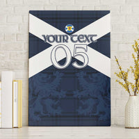 Custom Scotland Tartan Football Canvas Wall Art Flag Style - Wonder Print Shop
