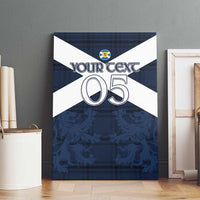 Custom Scotland Tartan Football Canvas Wall Art Flag Style - Wonder Print Shop