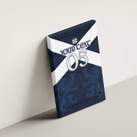 Custom Scotland Tartan Football Canvas Wall Art Flag Style - Wonder Print Shop
