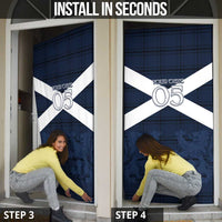 Custom Scotland Tartan Football Door Cover Flag Style - Wonder Print Shop