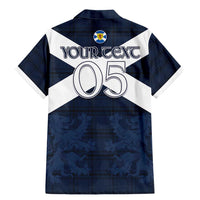 Custom Scotland Tartan Football Family Matching Mermaid Dress and Hawaiian Shirt Flag Style - Wonder Print Shop