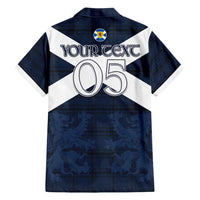 Custom Scotland Tartan Football Family Matching Puletasi and Hawaiian Shirt Flag Style - Wonder Print Shop